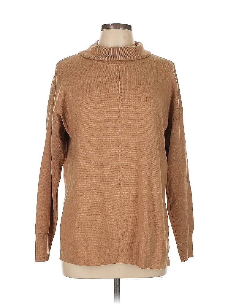 Pre-owned Banana Republic Factory Store Turtleneck Sweater In Brown