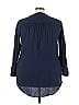 Roaman's 100% Cotton Blue 3/4 Sleeve Blouse Size 18 - photo 2