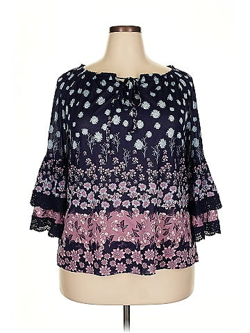 Style&Co 3/4 Sleeve Blouse (view 1)