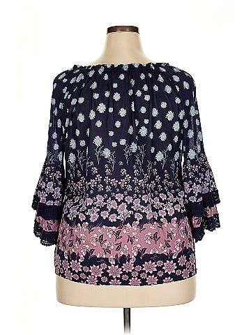 Style&Co 3/4 Sleeve Blouse (view 2)