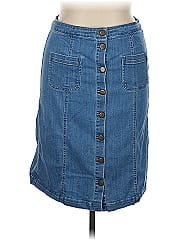 Logo By Lori Goldstein Denim Skirt