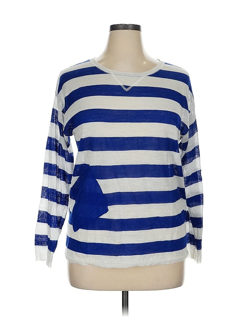 Pre-owned Patchington Pullover Sweater In Blue