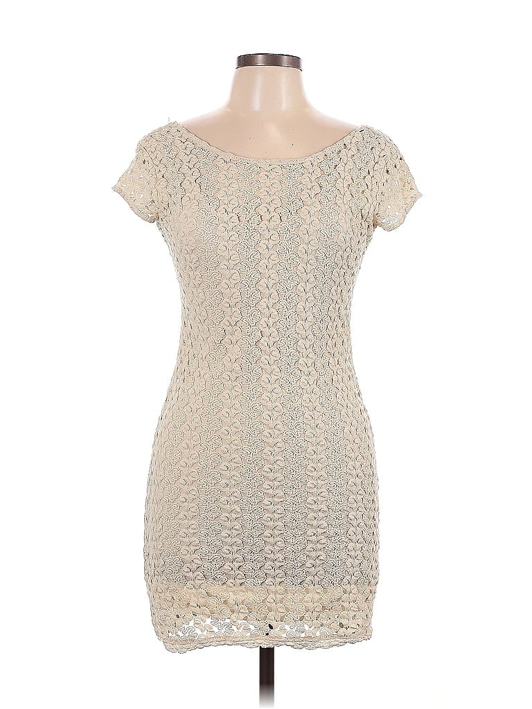Charming Charlie Ivory Casual Dress Size L - photo 1