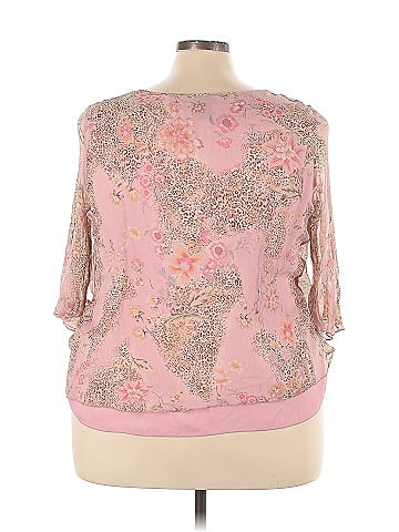 Avenue 3/4 Sleeve Silk Top (view 2)