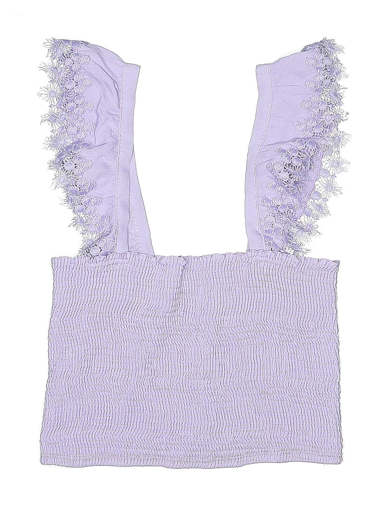 Pre-owned Peixoto Kids' Sleeveless Top Purple Sweetheart Neckline Tops