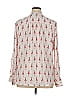 Soho JEANS NEW YORK & COMPANY 100% Polyester Ivory Long Sleeve Blouse Size XL - photo 2