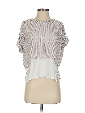 Zara W&B Collection Short Sleeve Blouse (view 1)