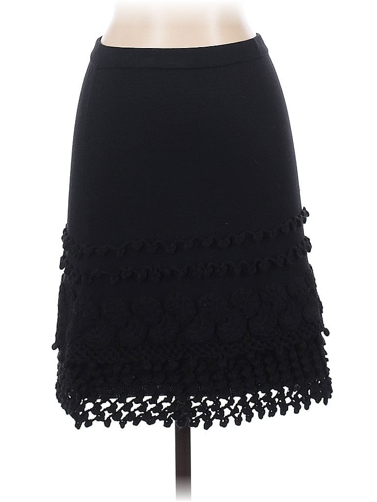 Moda International Solid Black Silk Skirt Size XS - photo 1