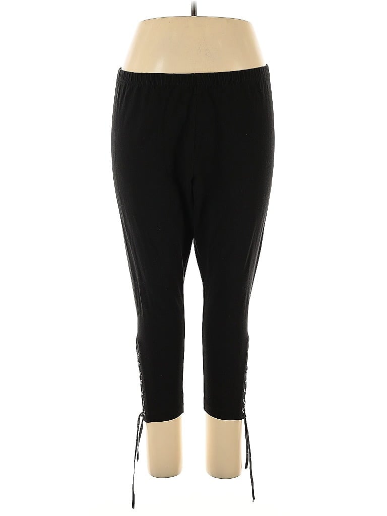 Roaman's Black Active Pants Size 22 - photo 1