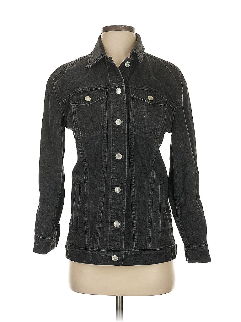 Pre-owned Madewell Denim Jacket In Black