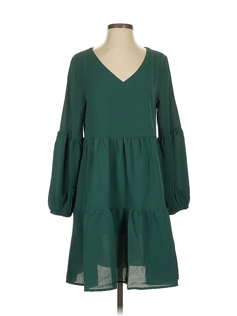 Pre-owned Unbranded Casual Dress In Green
