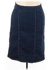 Woman Within Denim Skirt