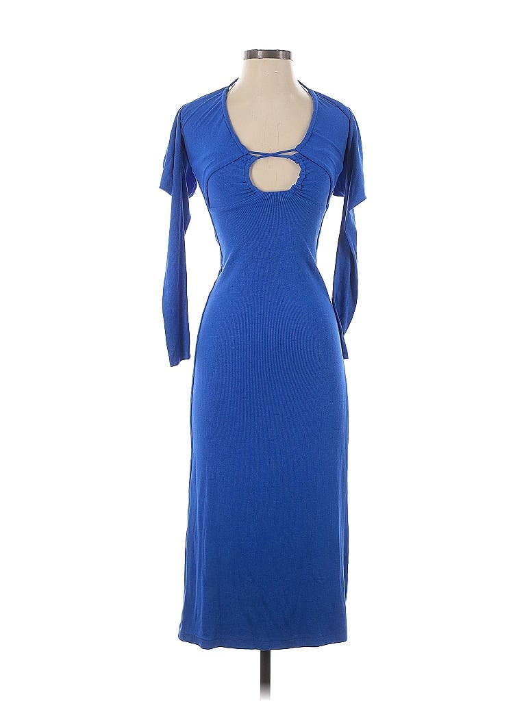 Pre-owned Redefining Essentials Cocktail Dress In Blue