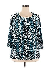 Jm Collection 3/4 Sleeve Blouse