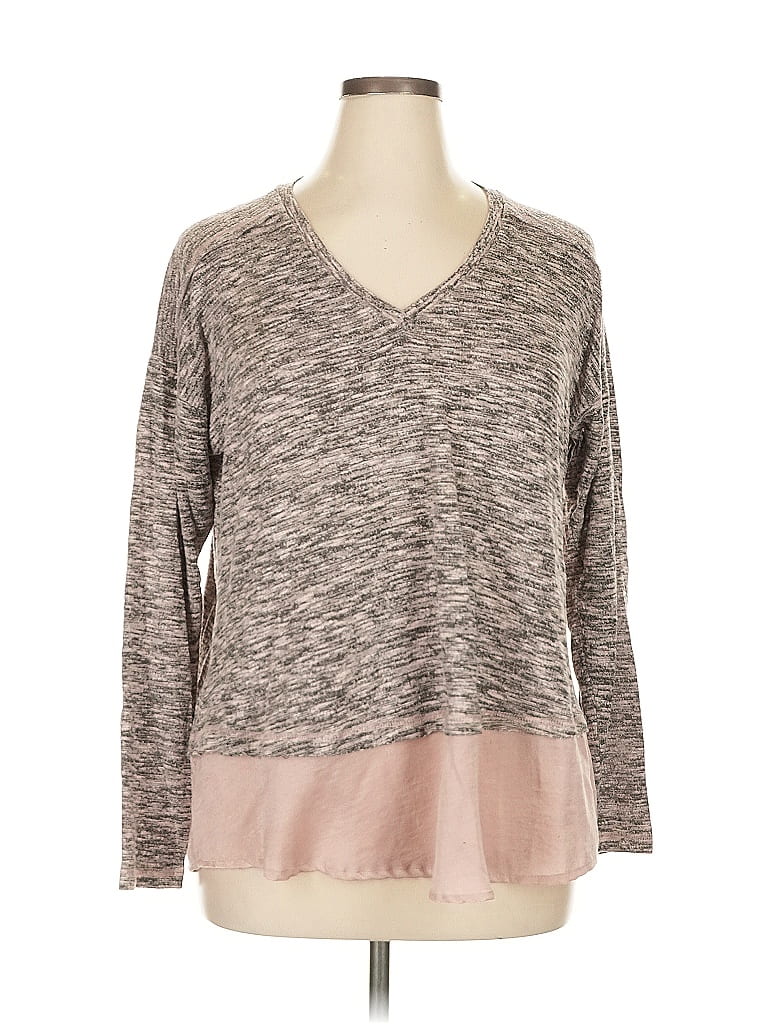 Pre-owned Bobeau Pullover Sweater In Gray