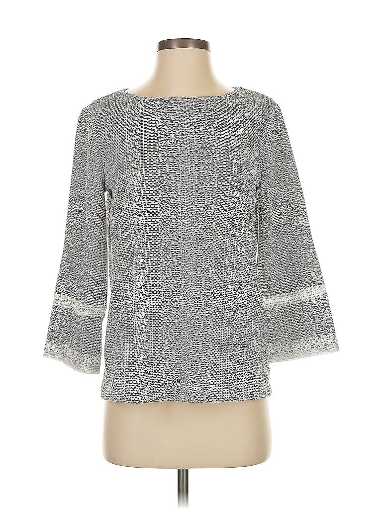 Pre-owned Karl Lagerfeld 3/4 Sleeve T-shirt In Gray