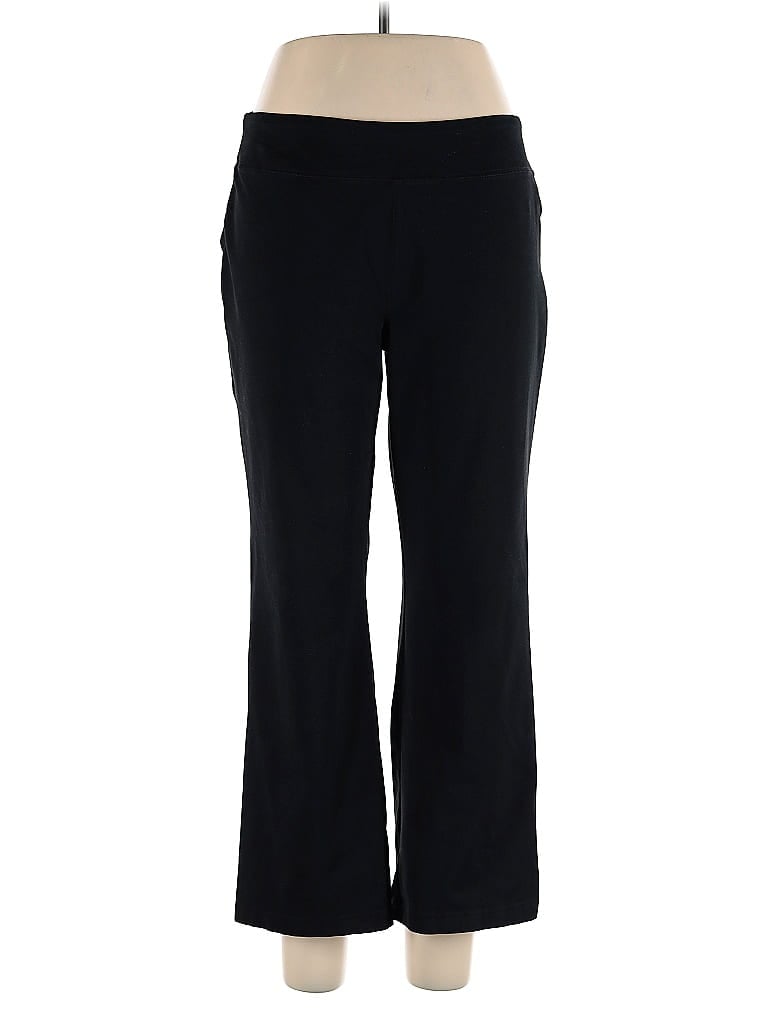 Pre-owned Lands' End Casual Pants In Black