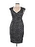 Maggy London Tweed Gray Cocktail Dress Size 6 - photo 1