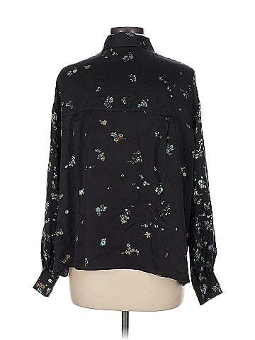 Vince. Long Sleeve Silk Top (view 2)