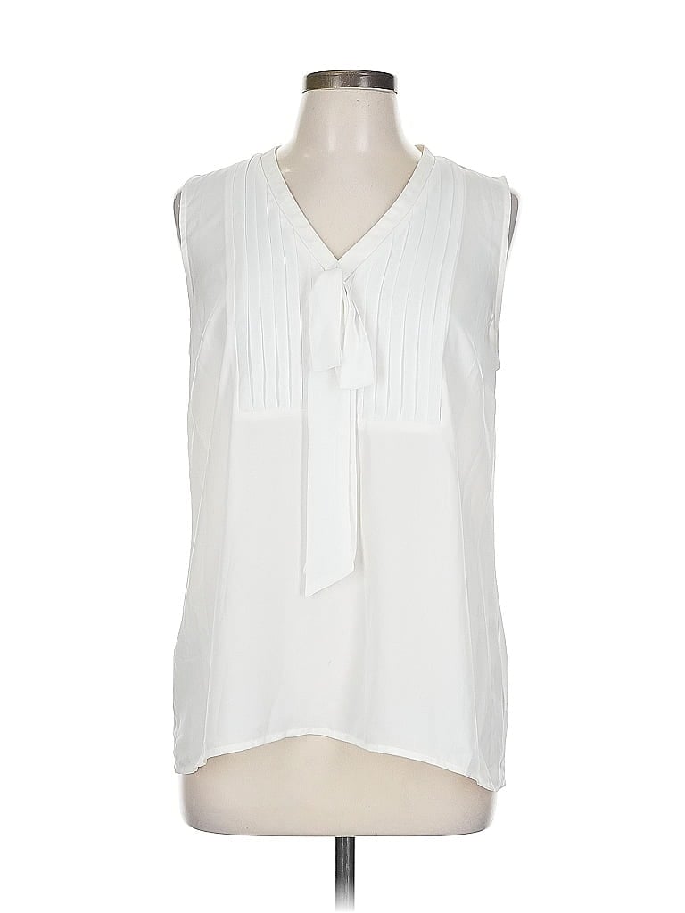 Pre-owned Maison Jules Sleeveless Blouse In White