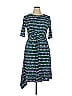 Donna Morgan Print Teal Casual Dress Size 14 - photo 1