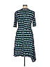 Donna Morgan Print Teal Casual Dress Size 14 - photo 2
