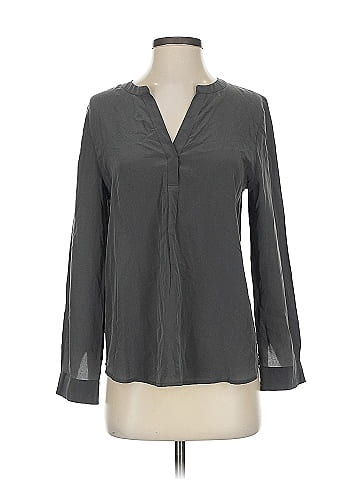 Joie Long Sleeve Silk Top (view 1)