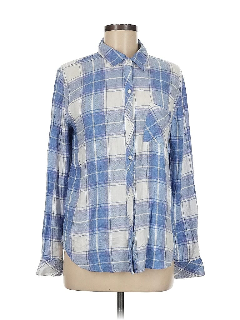 Pre-owned Rails Long Sleeve Button Down Shirt In Purple