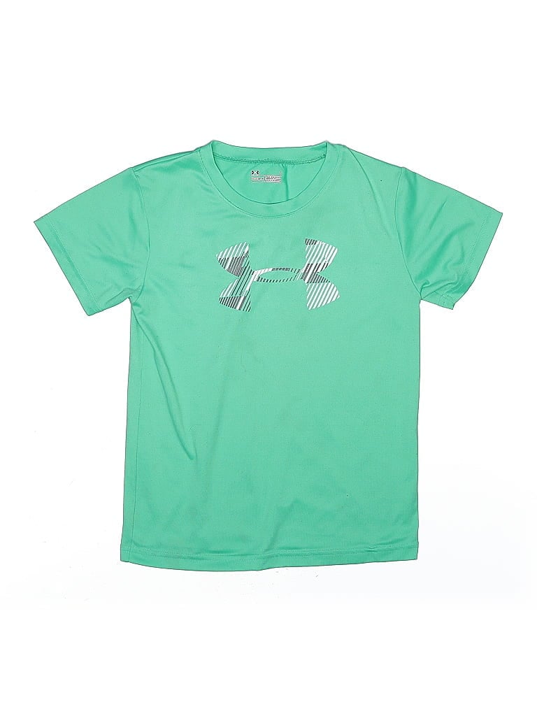 Pre-owned Under Armour Kids' Short Sleeve T-shirt In Green