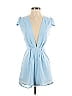 TOBI 100% Polyester Solid Blue Romper Size XS - photo 1