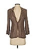 Yoana Baraschi 100% Silk Brown Silk Blazer Size 2 - photo 1