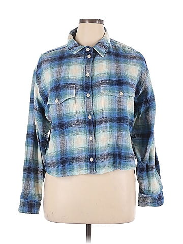 American Eagle Outfitters Long Sleeve Button-Down Shirt (view 1)