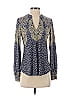 Hale Bob Blue Long Sleeve Top Size XS - photo 1