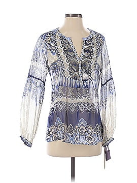 Hale Bob 3/4 Sleeve Silk Top