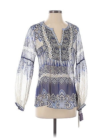 Hale Bob 3/4 Sleeve Silk Top (view 1)