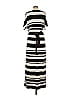Chico's Stripes Black Brown Casual Dress Size L - photo 2
