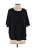 Coco + Carmen Black Short Sleeve Blouse Size S - photo 1