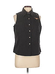 Harley Davidson Sleeveless Button Down Shirt
