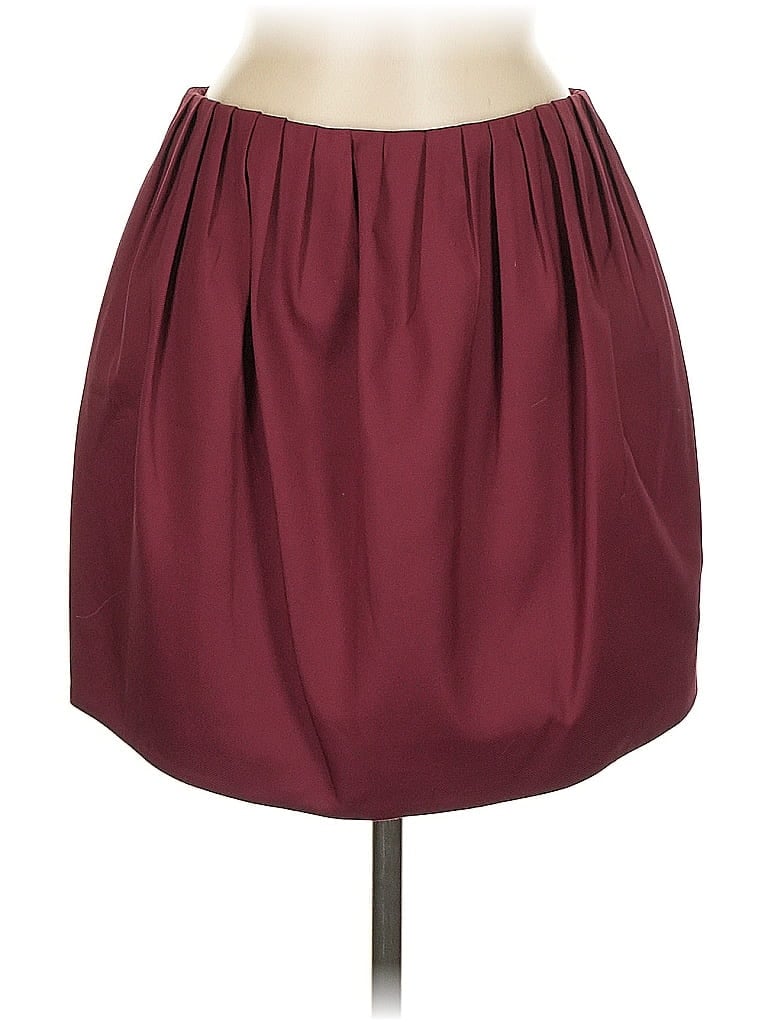 Pre-owned Kate Spade Saturday Formal Skirt In Burgundy