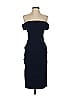 Rococo Solid Blue Cocktail Dress Size S - photo 1