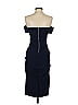 Rococo Solid Blue Cocktail Dress Size S - photo 2