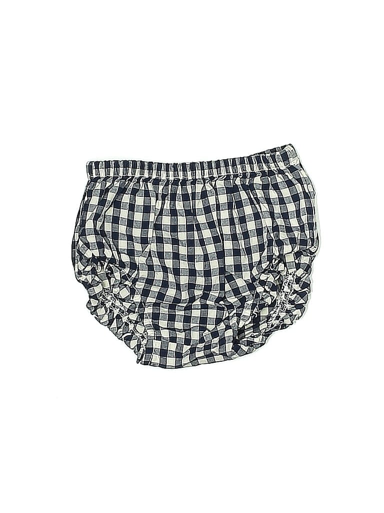 Baby Gap 100% Cotton Checkered-gingham Blue Shorts Size 3-6 mo - photo 1