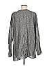 Flax 100% Linen Gray Long Sleeve Blouse Size M - photo 2