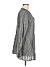 Flax 100% Linen Gray Long Sleeve Blouse Size M - photo 4