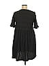 Terra & Sky Solid Black Casual Dress Size 0X - photo 2