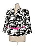 Tahari by ASL Graphic White Blazer Size 16 - photo 1