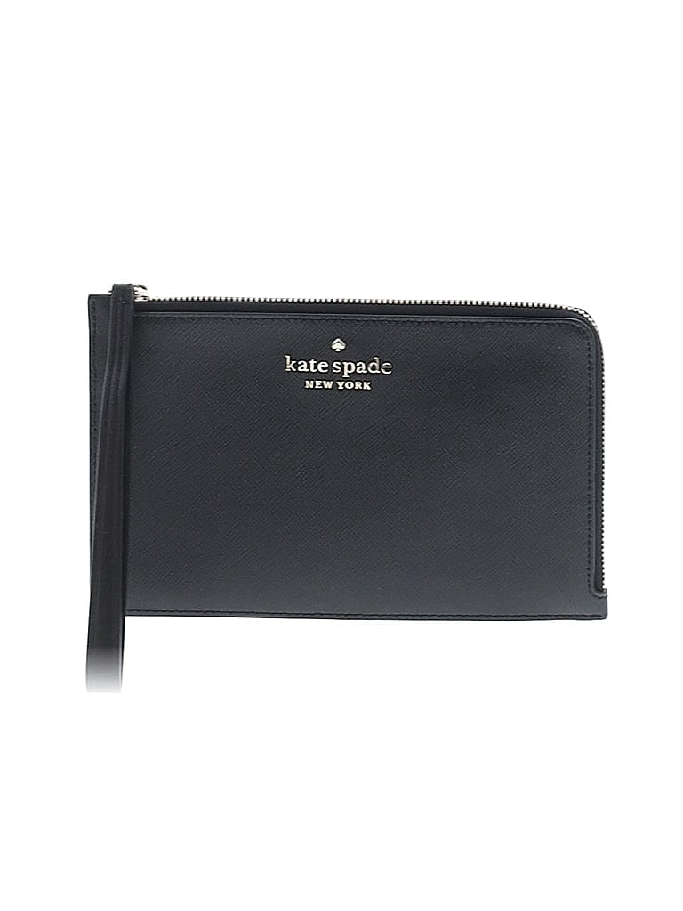 Kate Spade New York 100% Leather Black Leather Wristlet One size - photo 1