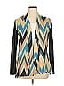 HerShe Chevron-herringbone Teal Cardigan Size 1X - photo 1