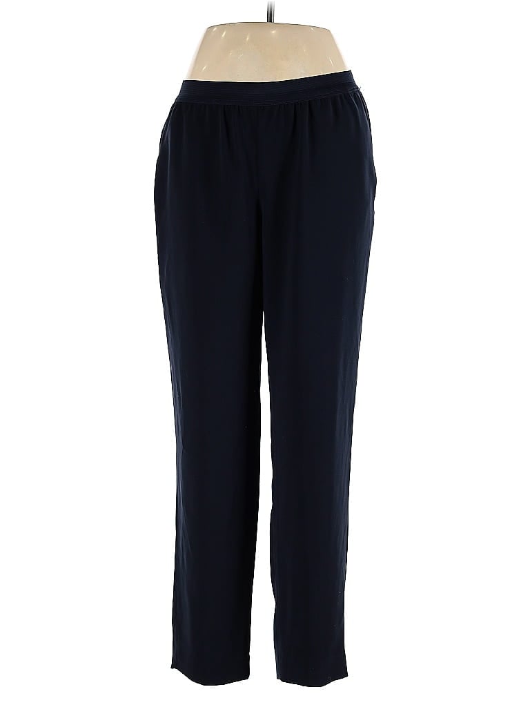 Ann Taylor 100% Polyester Solid Blue Casual Pants Size 6 - photo 1
