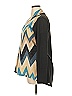 HerShe Chevron-herringbone Teal Cardigan Size 1X - photo 5